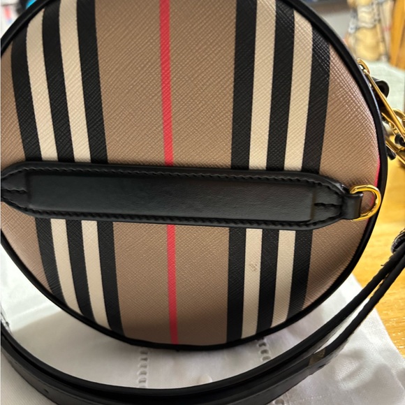 Burberry Beige and Black Striped Crossbody Bag - Picture 2 of 11